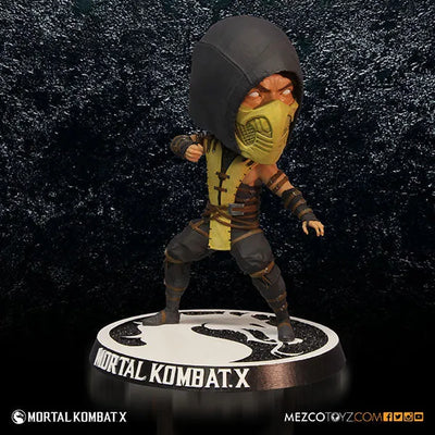 Mortal Kombat X - 6inch Bobble Head: Scorpionㅤ – Mezco – ActionFigureBrasil