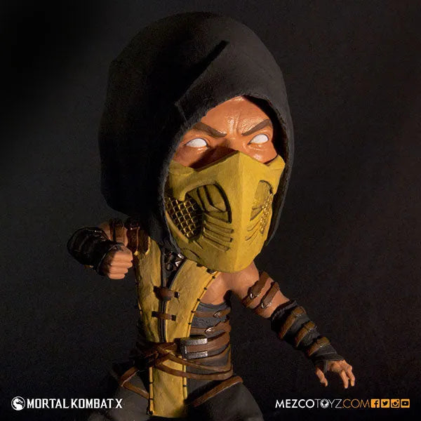 Mortal Kombat X - 6inch Bobble Head: Scorpionㅤ – Mezco – ActionFigureBrasil