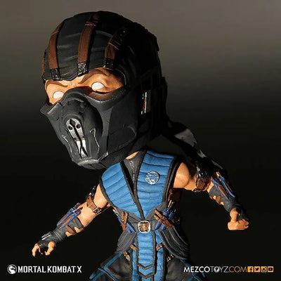 Mortal Kombat X - Sub-Zero 6inch Bobble Headㅤ – Mezco Toyz – ActionFigureBrasil — ângulo diferente