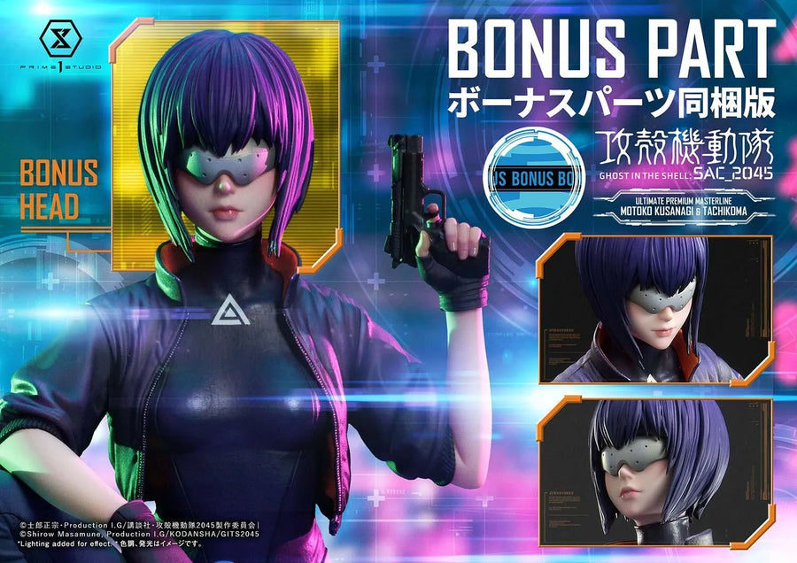 Motoko Kusanagi & Tachikoma (Bonus Version) Ghost in the Shell: SAC_2045 – Prime1Studio – ActionFigure Brasil