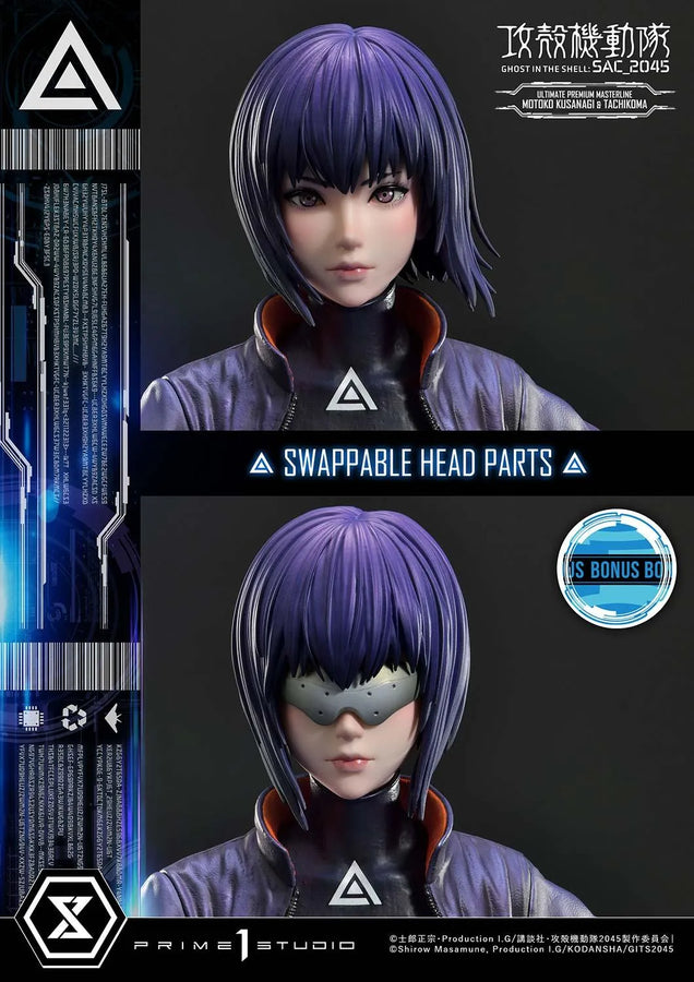 Motoko Kusanagi & Tachikoma (Bonus Version) Ghost in the Shell: SAC_2045 – Prime1Studio – ActionFigure Brasil
