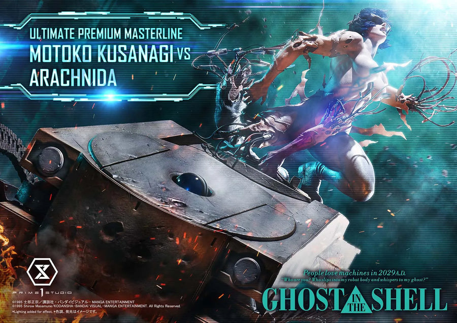 Motoko Kusanagi VS Arachnida (Motoko Kusanagi VS Arachnida Bonus) GHOST IN THE SHELL – Prime1Studio – ActionFigure Brasil