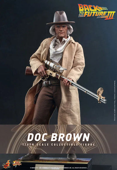 MOVIE MASTER SERIES - BACK TO THE FUTURE PART III - DOC BROWN - 1/6 (Hot Toys)ㅤ – Hot Toys – ActionFigureBrasil — ângulo diferente