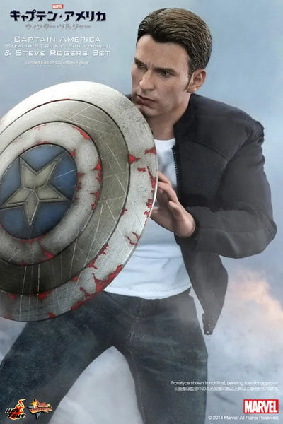 Movie Masterpiece 1/6 Captain America (Stealth Suit Edition) & Steve Rogers Setㅤ – Puella Magi Madoka Magica – ActionFigureBrasil — embalagem