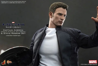 Movie Masterpiece 1/6 Captain America (Stealth Suit Edition) & Steve Rogers Setㅤ – Puella Magi Madoka Magica – ActionFigureBrasil — com base expositora