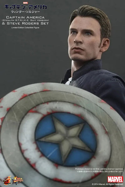 Movie Masterpiece 1/6 Captain America (Stealth Suit Edition) & Steve Rogers Setㅤ – Puella Magi Madoka Magica – ActionFigureBrasil — ângulo diferente