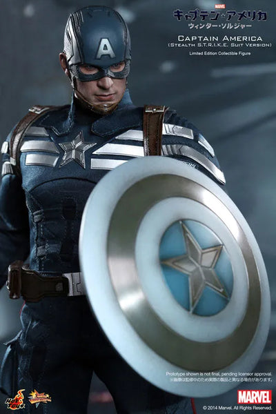 Movie Masterpiece 1/6 Scale Fully Poseable Figure "Captain America / The Winter Soldier" Captain America (Stealth S.T.R.I.K.E. Suit Version)ㅤ – Puella Magi Madoka Magica – ActionFigureBrasil — iluminação de estúdio