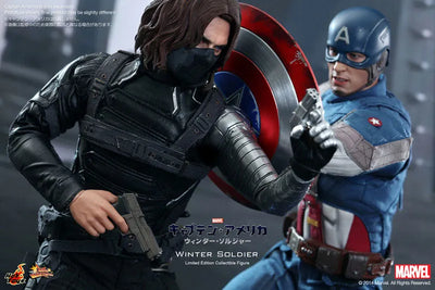 Movie Masterpiece 1/6 Scale Fully Poseable Figure "Captain America / The Winter Soldier" Winter Soldierㅤ – Hot Toys – ActionFigureBrasil — close
