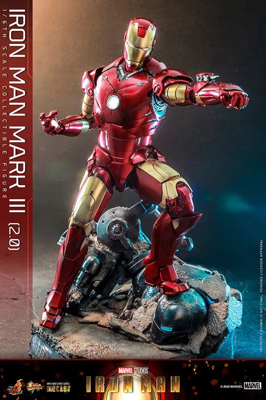 Movie Masterpiece Diecast - Iron Man - Mark 3 Version 2.0 - 1/6 (Hot Toys)ㅤ – Hot Toys – ActionFigureBrasil