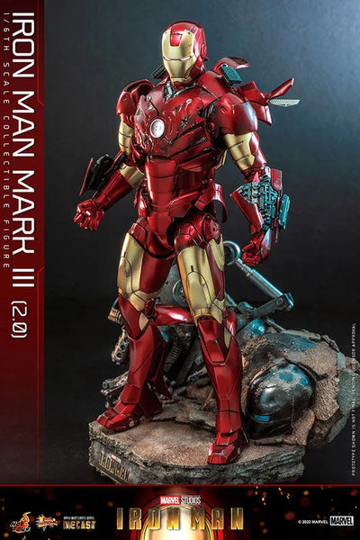 Movie Masterpiece Diecast - Iron Man - Mark 3 Version 2.0 - 1/6 (Hot Toys)ㅤ – Hot Toys – ActionFigureBrasil — close