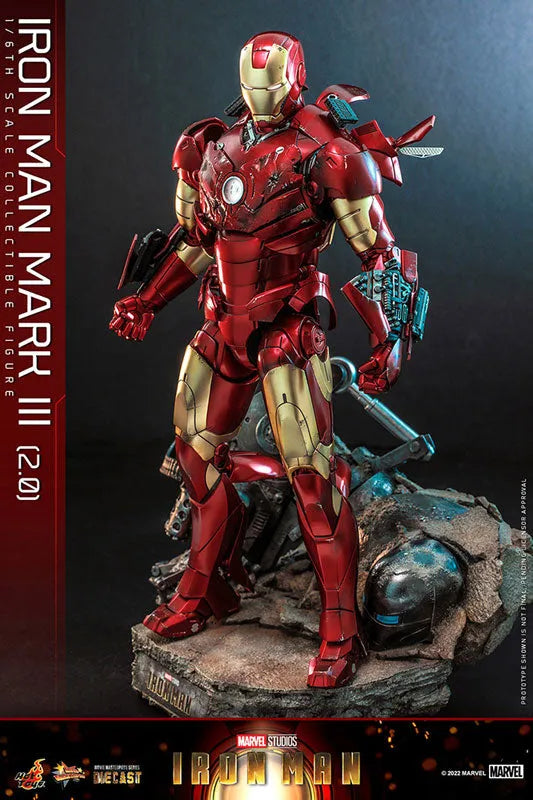 Movie Masterpiece Diecast - Iron Man - Mark 3 Version 2.0 - 1/6 (Hot Toys)ㅤ – Hot Toys – ActionFigureBrasil
