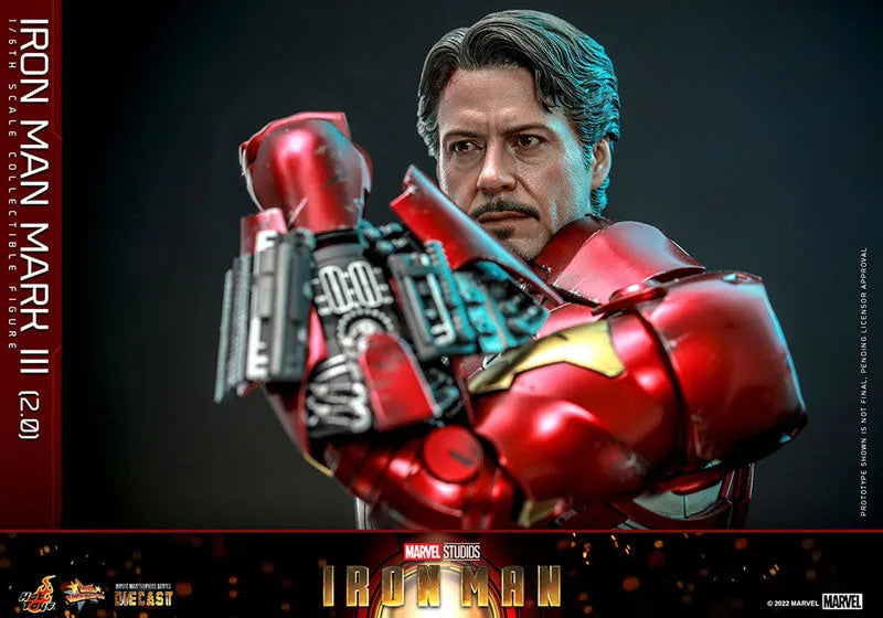 Movie Masterpiece Diecast - Iron Man - Mark 3 Version 2.0 - 1/6 (Hot Toys)ㅤ – Hot Toys – ActionFigureBrasil