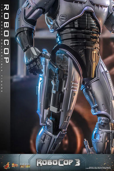Movie Masterpiece DIECAST "RoboCop 3" 1/6 Robocopㅤ – Hot Toys – ActionFigureBrasil — ângulo diferente