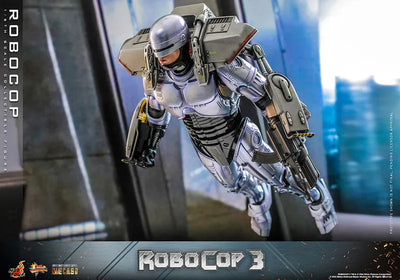 Movie Masterpiece DIECAST "RoboCop 3" 1/6 Robocopㅤ – Hot Toys – ActionFigureBrasil — ambientada