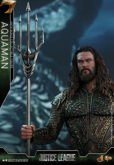Movie Masterpiece "Justice League" 1/6 Scale Figure Aquaman(Provisional Pre-order)ㅤ – Hot Toys – ActionFigureBrasil — com base expositora