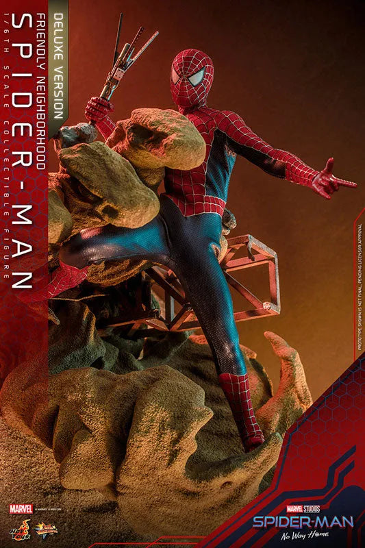 Movie Masterpiece - Spider-Man: No Way Home - Friendly Neighborhood Spider-Man - 1/6 - Deluxe Version (Hot Toys)ㅤ – Hot Toys – ActionFigureBrasil