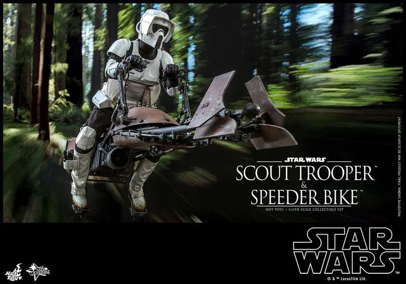 Movie Masterpiece - Star Wars / Episode VI Return Of The Jedi - Scout Trooper & Speeder Bike -1/6 (Hot Toys)ㅤ – Hot Toys – ActionFigureBrasil
