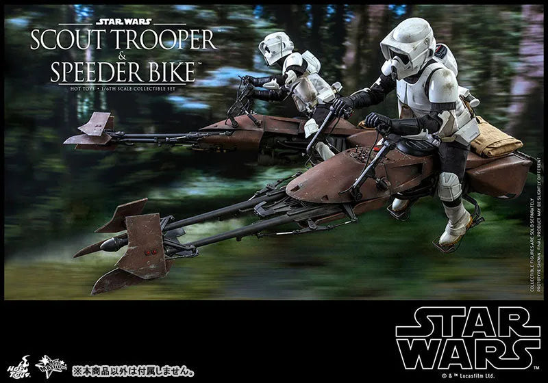 Movie Masterpiece - Star Wars / Episode VI Return Of The Jedi - Scout Trooper & Speeder Bike -1/6 (Hot Toys)ㅤ – Hot Toys – ActionFigureBrasil