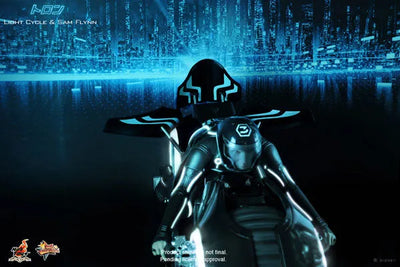 Movie Masterpiece - Tron Legacy 1/6 Scale Figure: Light Cycle & Sam Flynnㅤ – Puella Magi Madoka Magica – ActionFigureBrasil — ambientada
