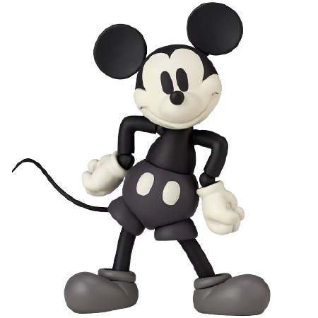 MOVIE REVO Series - No.013EX - Mickey Mouse - 1936 Monotone Color Ver. (Kaiyodo)ㅤ – Kaiyodo – ActionFigureBrasil