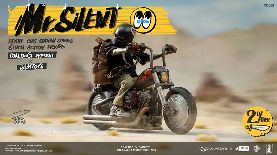 Mr. Silent with Bike Deluxe (Deluxe Version) – Damtoys – ActionFigure Brasil