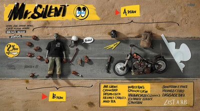 Mr. Silent with Bike Deluxe (Deluxe Version) – Damtoys – ActionFigure Brasil — ambientada