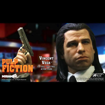 My Favorite Movie Series Series "Pulp Fiction" Vincent Vega 1/6 Scale Action Figureㅤ – Star Ace Toys – ActionFigureBrasil — com base expositora