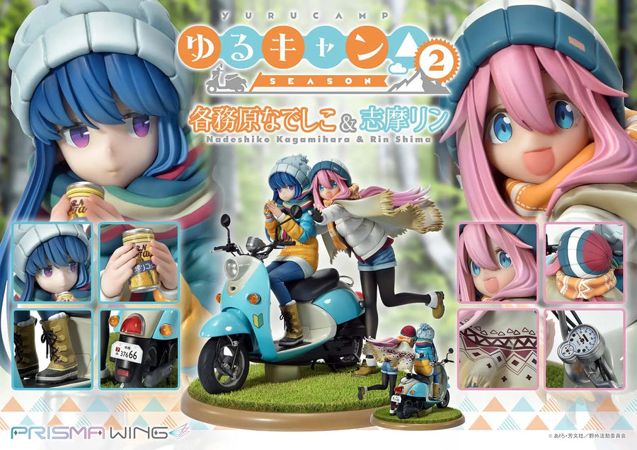 Nadeshiko Kagamihara & Rin Shima (Bonus Version) Laid-Back Camp – Prime1Studio – ActionFigure Brasil