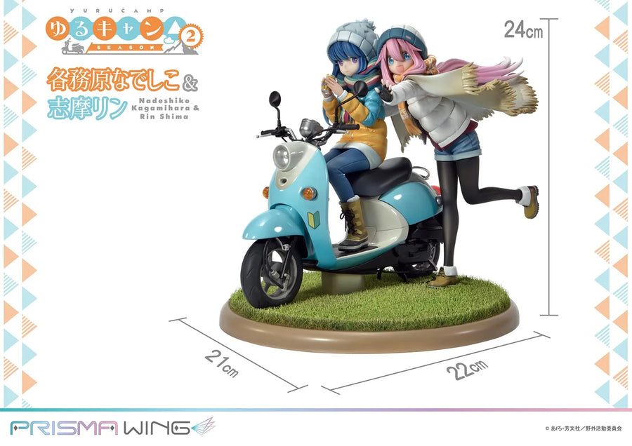 Nadeshiko Kagamihara & Rin Shima (Bonus Version) Laid-Back Camp – Prime1Studio – ActionFigure Brasil