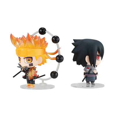 Naruto Shippuuden - Uchiha Sasuke - Chimi Mega Buddy! 003 - Ninkaitaisen Set (MegaHouse)ㅤ – MegaHouse – ActionFigureBrasil — close