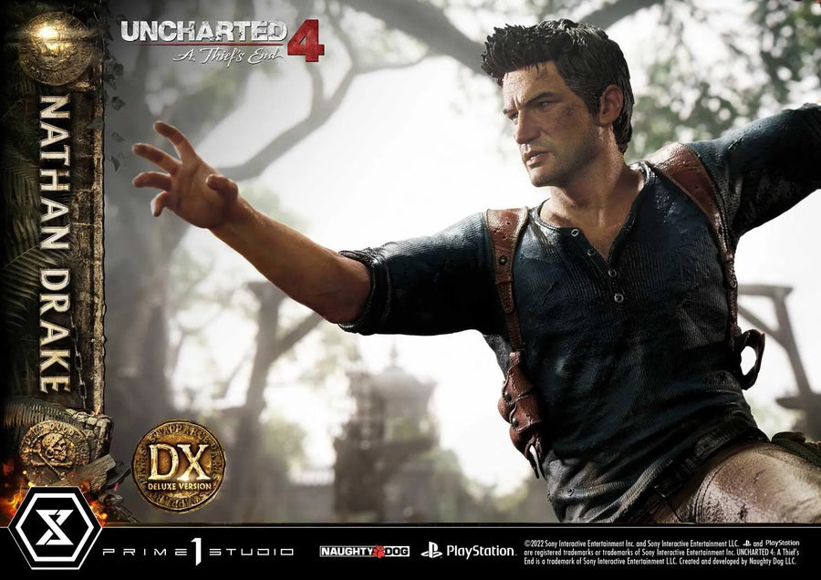 Nathan Drake (Deluxe Bonus Version) Uncharted 4: A Thief's End – Prime1Studio – ActionFigure Brasil
