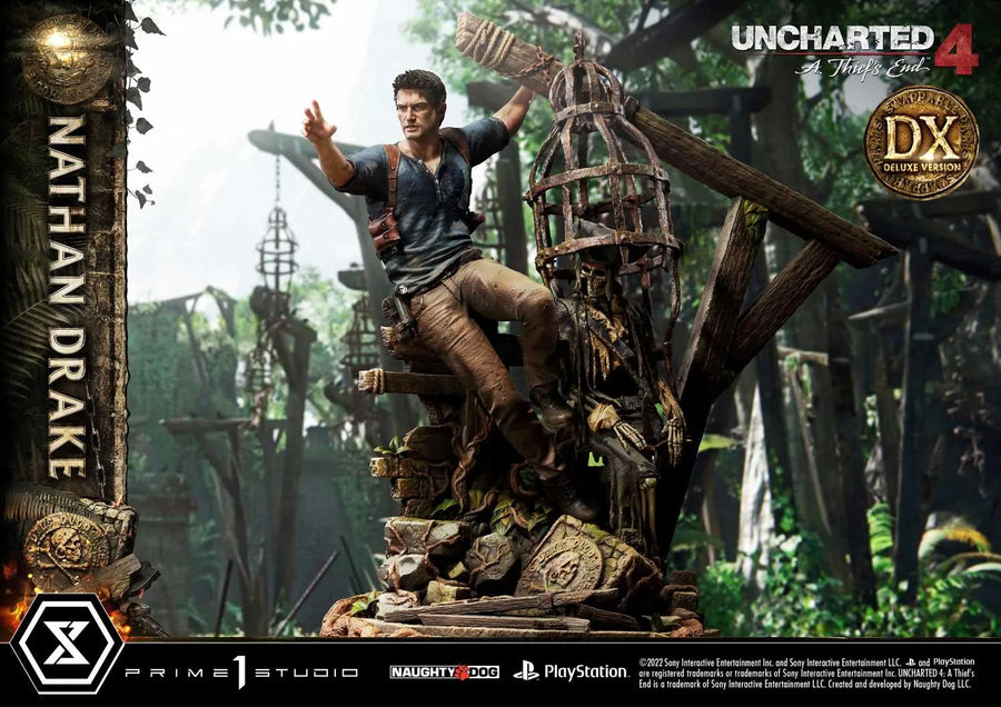 Nathan Drake (Deluxe Bonus Version) Uncharted 4: A Thief's End – Prime1Studio – ActionFigure Brasil