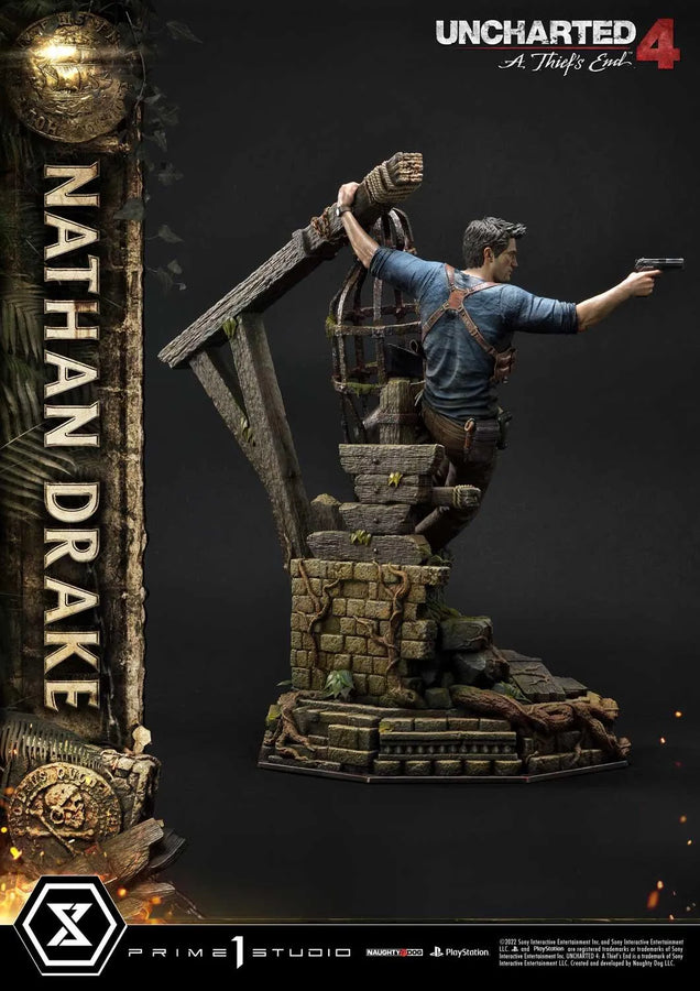 Nathan Drake (Deluxe Bonus Version) Uncharted 4: A Thief's End – Prime1Studio – ActionFigure Brasil