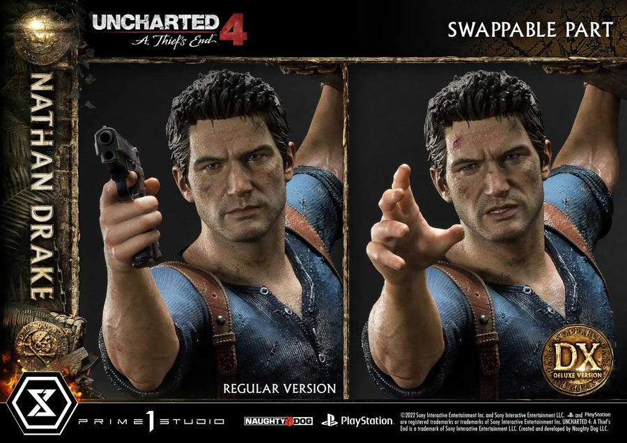 Nathan Drake (Deluxe Version) Uncharted 4: A Thief's End – Prime1Studio – ActionFigure Brasil