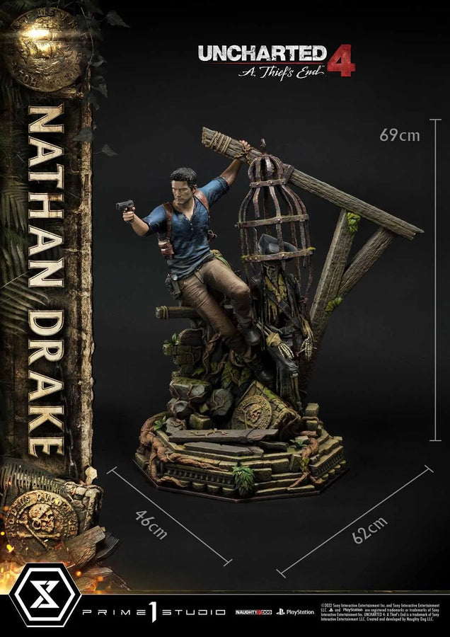 Nathan Drake (Deluxe Version) Uncharted 4: A Thief's End – Prime1Studio – ActionFigure Brasil