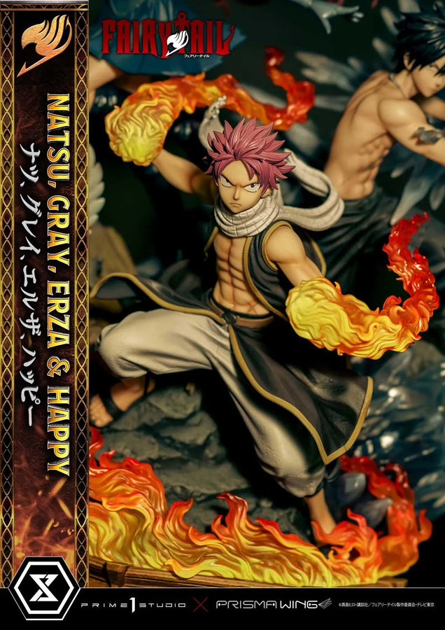 NATSU, GRAY, ERZA AND HAPPY (Deluxe Bonus Version) TV animation FAIRY TAIL – Prime1Studio – ActionFigure Brasil