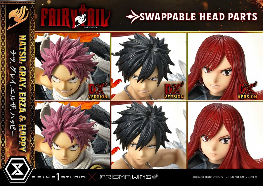 NATSU, GRAY, ERZA AND HAPPY (Deluxe Bonus Version) TV animation FAIRY TAIL – Prime1Studio – ActionFigure Brasil