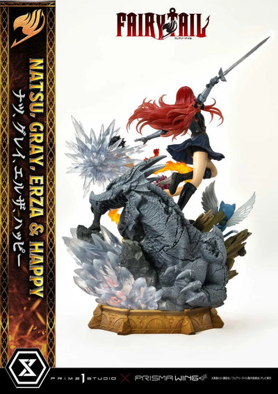 NATSU, GRAY, ERZA AND HAPPY (Deluxe Bonus Version) TV animation FAIRY TAIL – Prime1Studio – ActionFigure Brasil