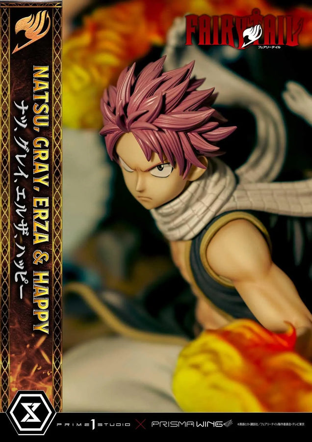 NATSU, GRAY, ERZA AND HAPPY (Deluxe Bonus Version) TV animation FAIRY TAIL – Prime1Studio – ActionFigure Brasil