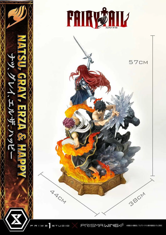 NATSU, GRAY, ERZA AND HAPPY (Deluxe Version) TV animation FAIRY TAIL – Prime1Studio – ActionFigure Brasil