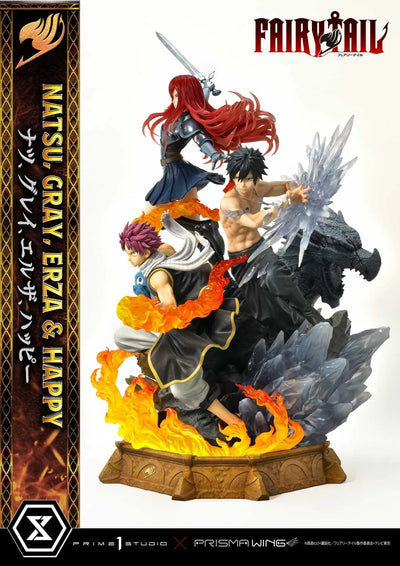 NATSU, GRAY, ERZA AND HAPPY (Deluxe Version) TV animation FAIRY TAIL – Prime1Studio – ActionFigure Brasil