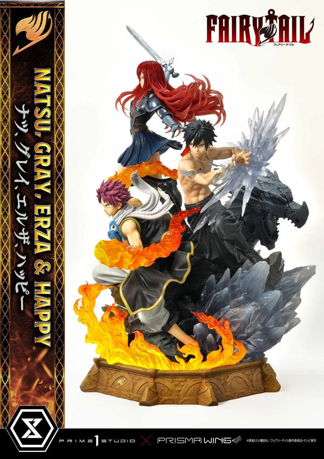 NATSU, GRAY, ERZA AND HAPPY (Deluxe Version) TV animation FAIRY TAIL – Prime1Studio – ActionFigure Brasil