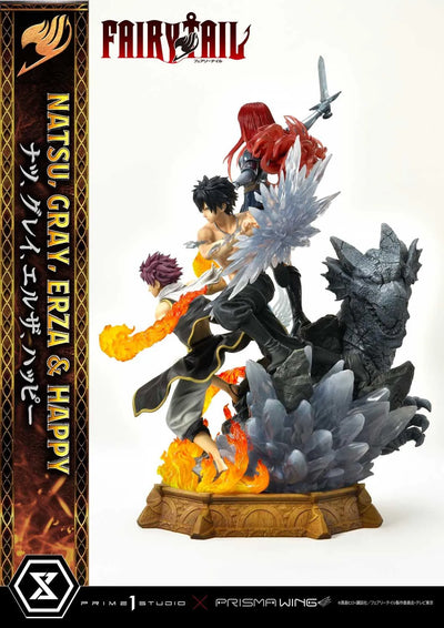 NATSU, GRAY, ERZA AND HAPPY (Deluxe Version) TV animation FAIRY TAIL – Prime1Studio – ActionFigure Brasil