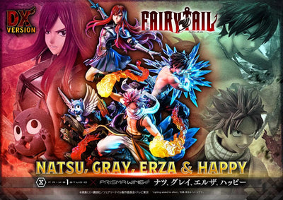 NATSU, GRAY, ERZA AND HAPPY (Deluxe Version) TV animation FAIRY TAIL – Prime1Studio – ActionFigure Brasil