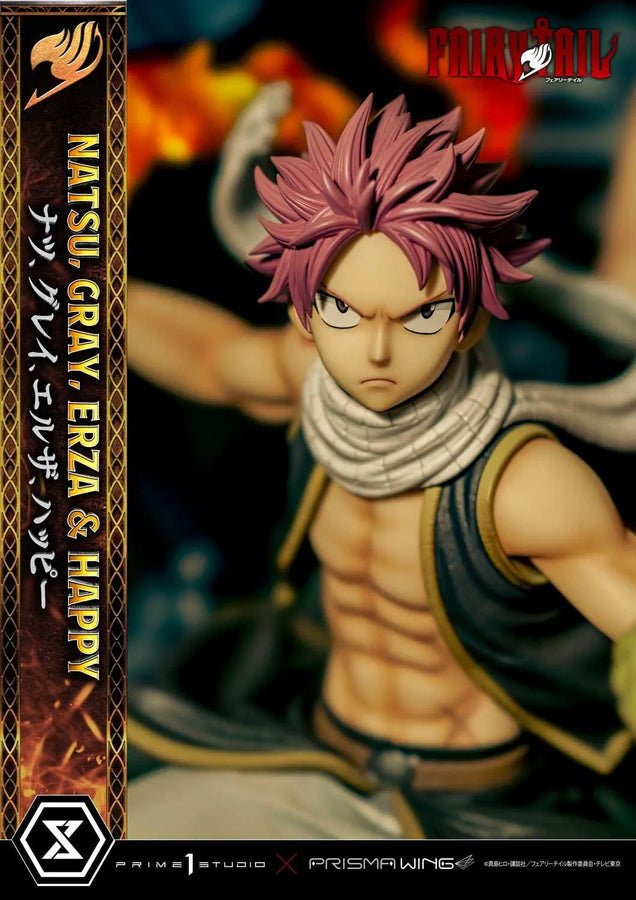 NATSU, GRAY, ERZA AND HAPPY (Deluxe Version) TV animation FAIRY TAIL – Prime1Studio – ActionFigure Brasil