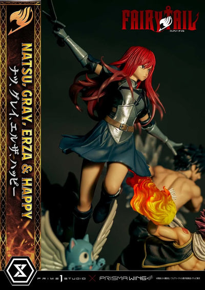 NATSU, GRAY, ERZA AND HAPPY (Deluxe Version) TV animation FAIRY TAIL – Prime1Studio – ActionFigure Brasil