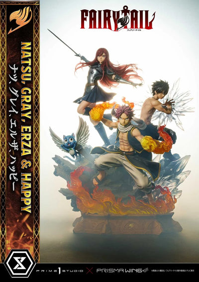 NATSU, GRAY, ERZA AND HAPPY (Deluxe Version) TV animation FAIRY TAIL – Prime1Studio – ActionFigure Brasil