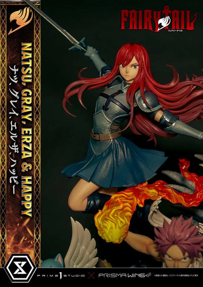 NATSU, GRAY, ERZA AND HAPPY (Regular Version) TV animation FAIRY TAIL – Prime1Studio – ActionFigure Brasil
