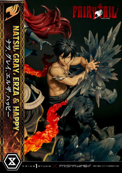 NATSU, GRAY, ERZA AND HAPPY (Regular Version) TV animation FAIRY TAIL – Prime1Studio – ActionFigure Brasil