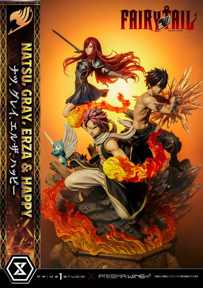 NATSU, GRAY, ERZA AND HAPPY (Regular Version) TV animation FAIRY TAIL – Prime1Studio – ActionFigure Brasil